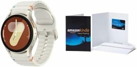 une Samsung Galaxy Watch 7 avec une carte cadeau Amazon