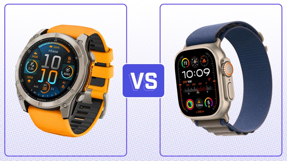 Garmin Fenix ​​8 vs. Apple Watch Ultra 2 : la Fenix ​​l'emporte largement sur l'autonomie de la batterie