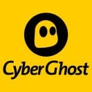 Un logo CyberGhost jaune