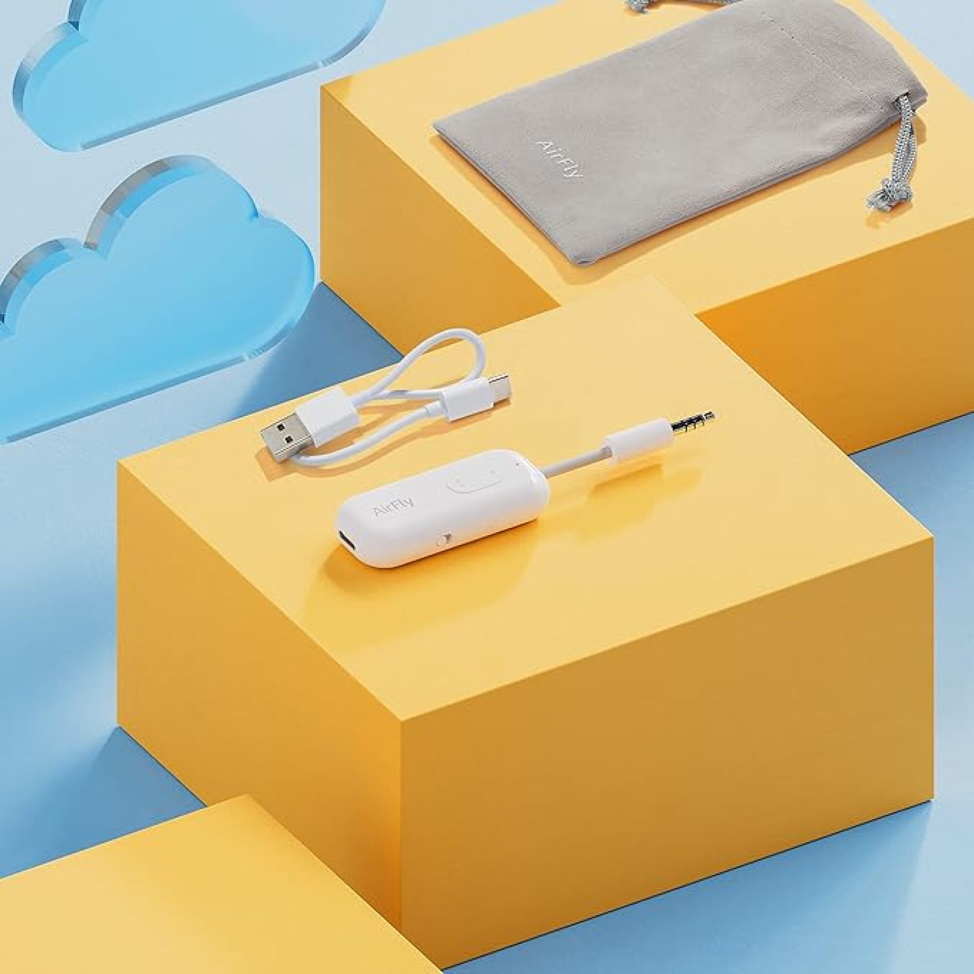 connecteur bluetooth et chargeur avec pochette