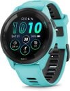 une montre garmin forerunner 265 de couleur aqua