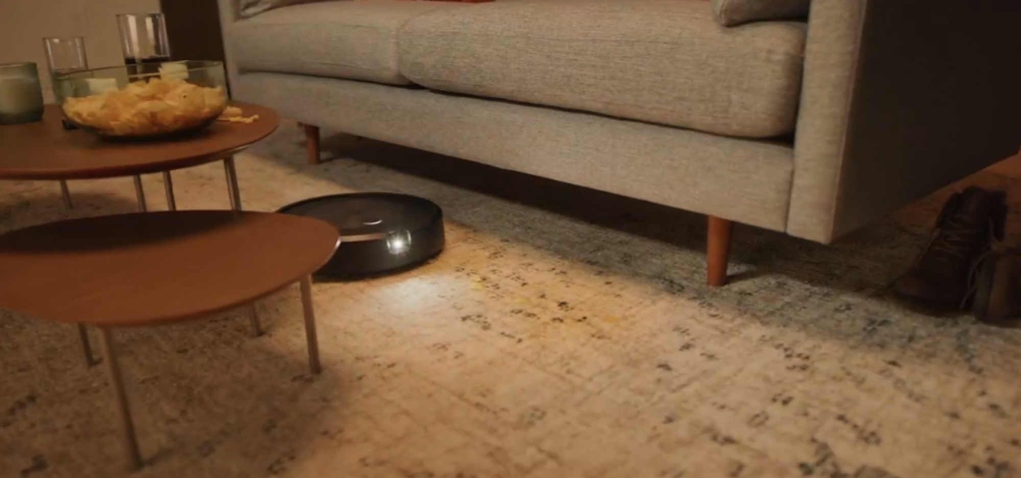 Roomba sur tapis