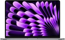 Apple MacBook Air avec économiseur d'écran abstrait violet et noir