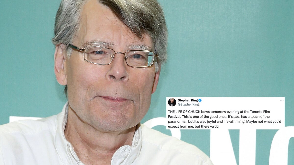 Stephen King publie sa critique de « La vie de Chuck » sur X