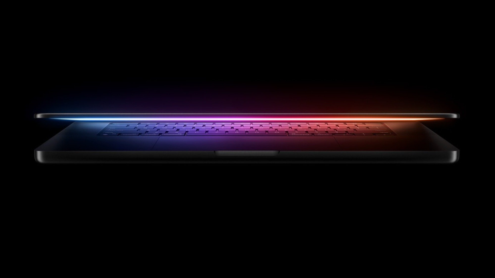 Image promotionnelle du MacBook Pro M4 sur le site Web d'Apple