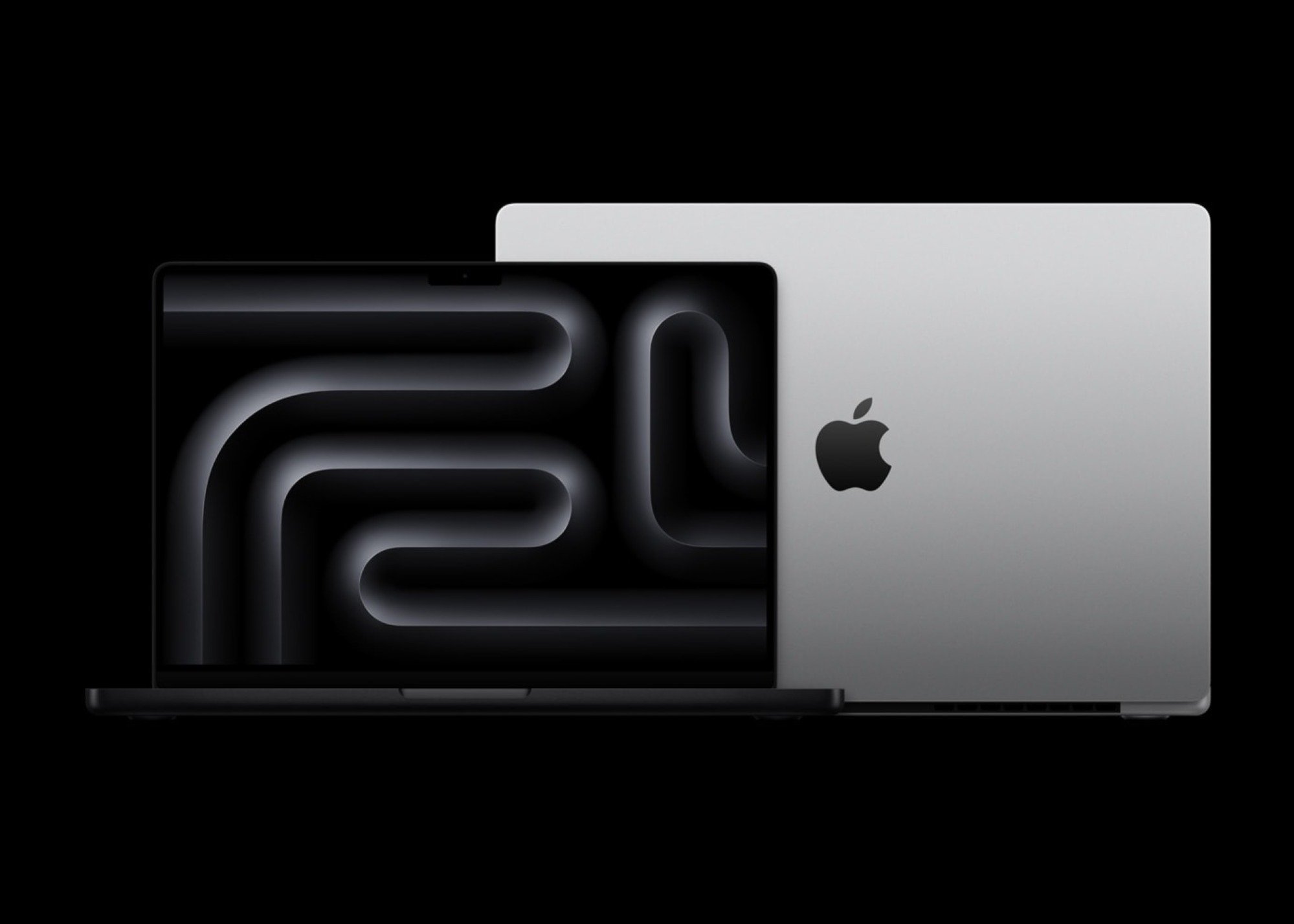 Image promotionnelle des nouveaux modèles de MacBook Pro M4