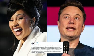 Cardi B arrête carrément Elon Musk sur X après l'avoir traité de « marionnette »