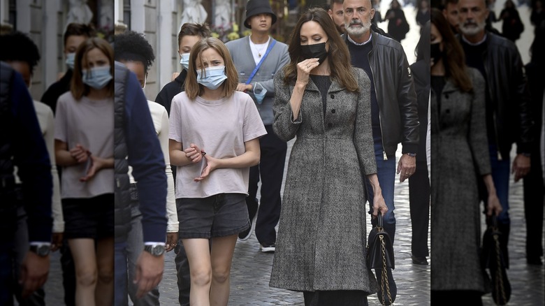 Angelina Jolie avec sa fille Vivienne