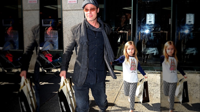 Brad Pitt avec sa fille Vivienne