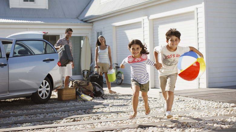 Famille en location de vacances 