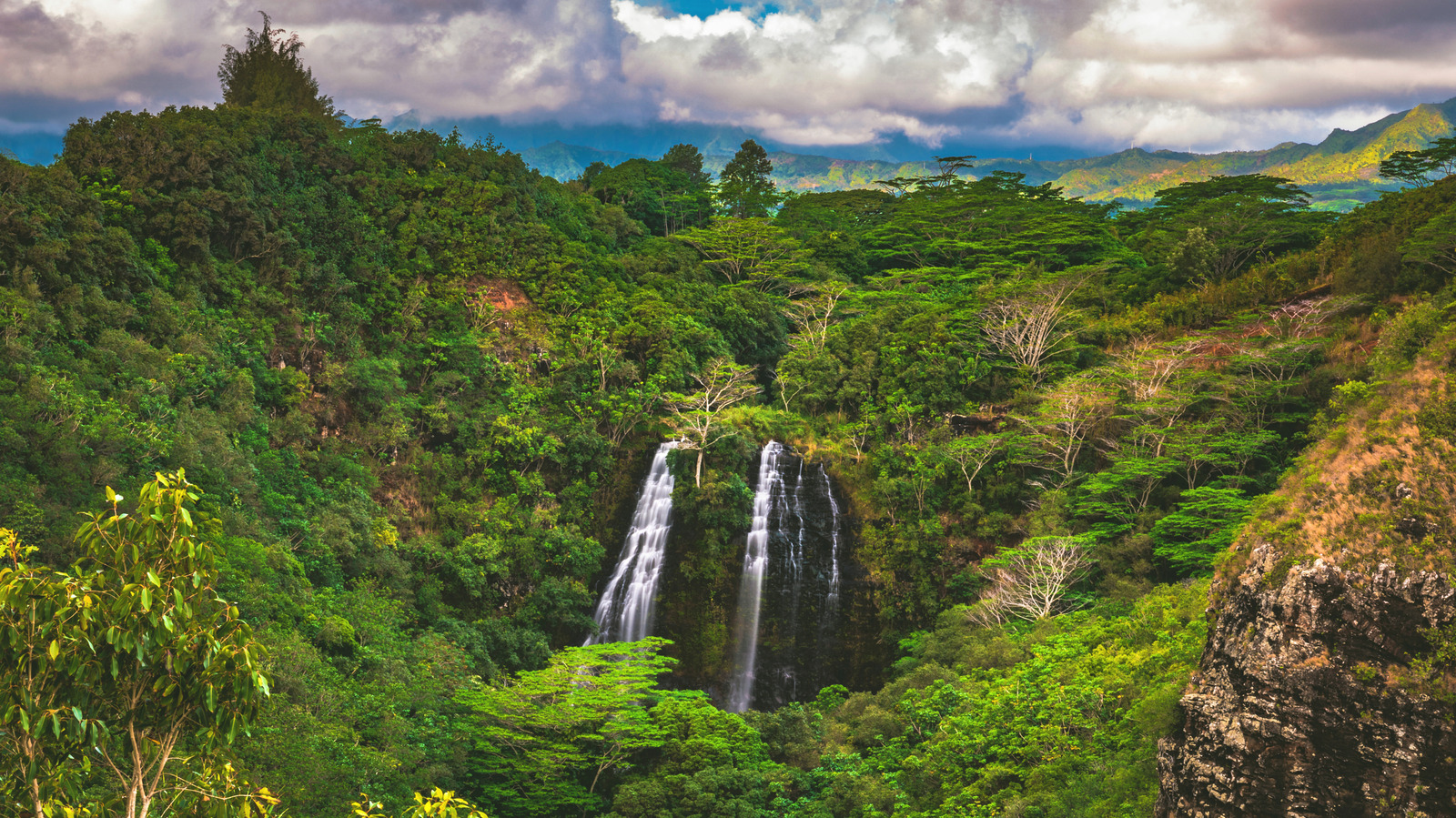 Un parc d'État isolé à Hawaï comprend de superbes cascades, des sentiers et un temple hindou rare