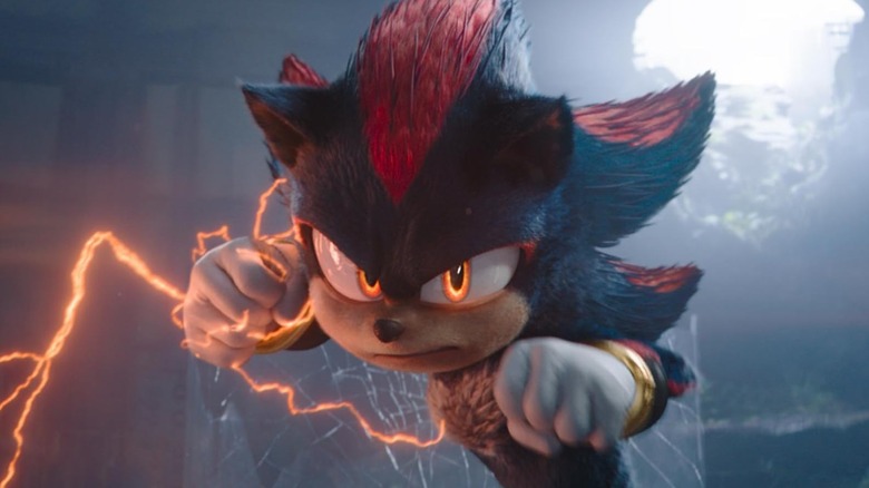 Shadow the Hedgehog de Keanu Reeves se prépare à se battre dans Sonic the Hedgehog 3