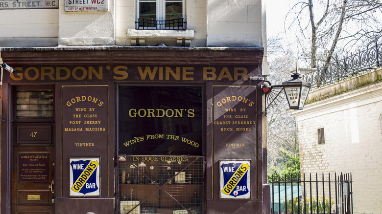 bar à vins gordons londres