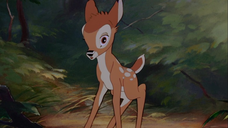 Bambi a l'air alarmé dans Bambi (1942)