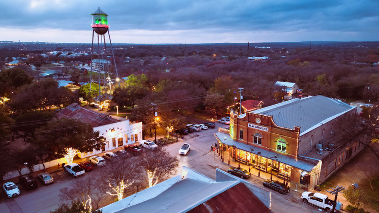 Gruene, Texas la nuit