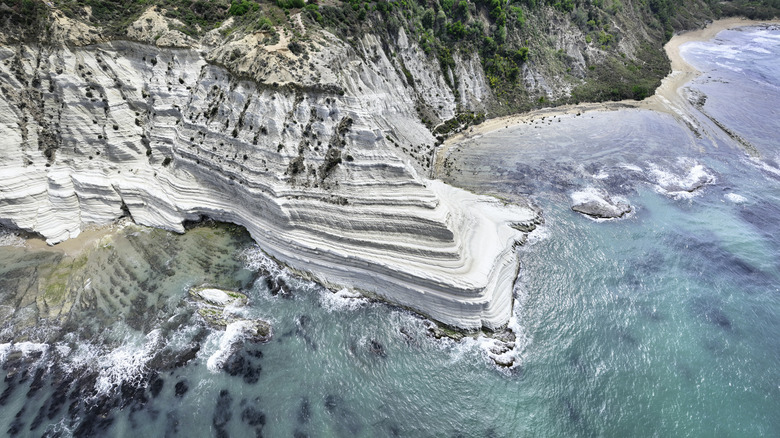 Les falaises blanches de Scala dei Turchi en Sicile