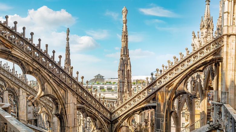 vue depuis l'église de Milan