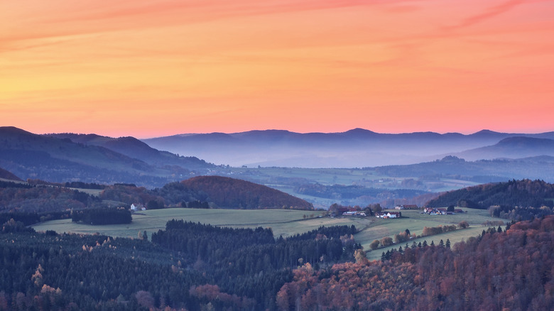 Montagnes Rhön près de Fulda, Allemagne