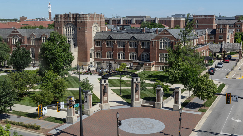 Photo aérienne de l'Université Purdue