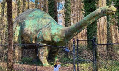 Un dinosaure grandeur nature parcourt toujours la planète sur ce sentier pittoresque de Caroline du Nord