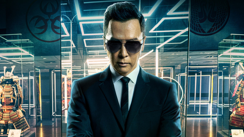 Donnie Yen dans le rôle de l'assassin Caine dans l'affiche de John Wick : Chapitre 4