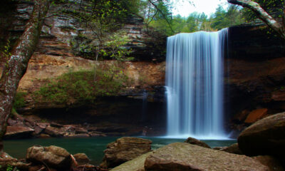 Cette randonnée pittoresque dans le Tennessee mène à une cascade majestueuse et à un trou de baignade