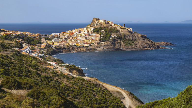 Vue de Castelsardo en Sardaigne