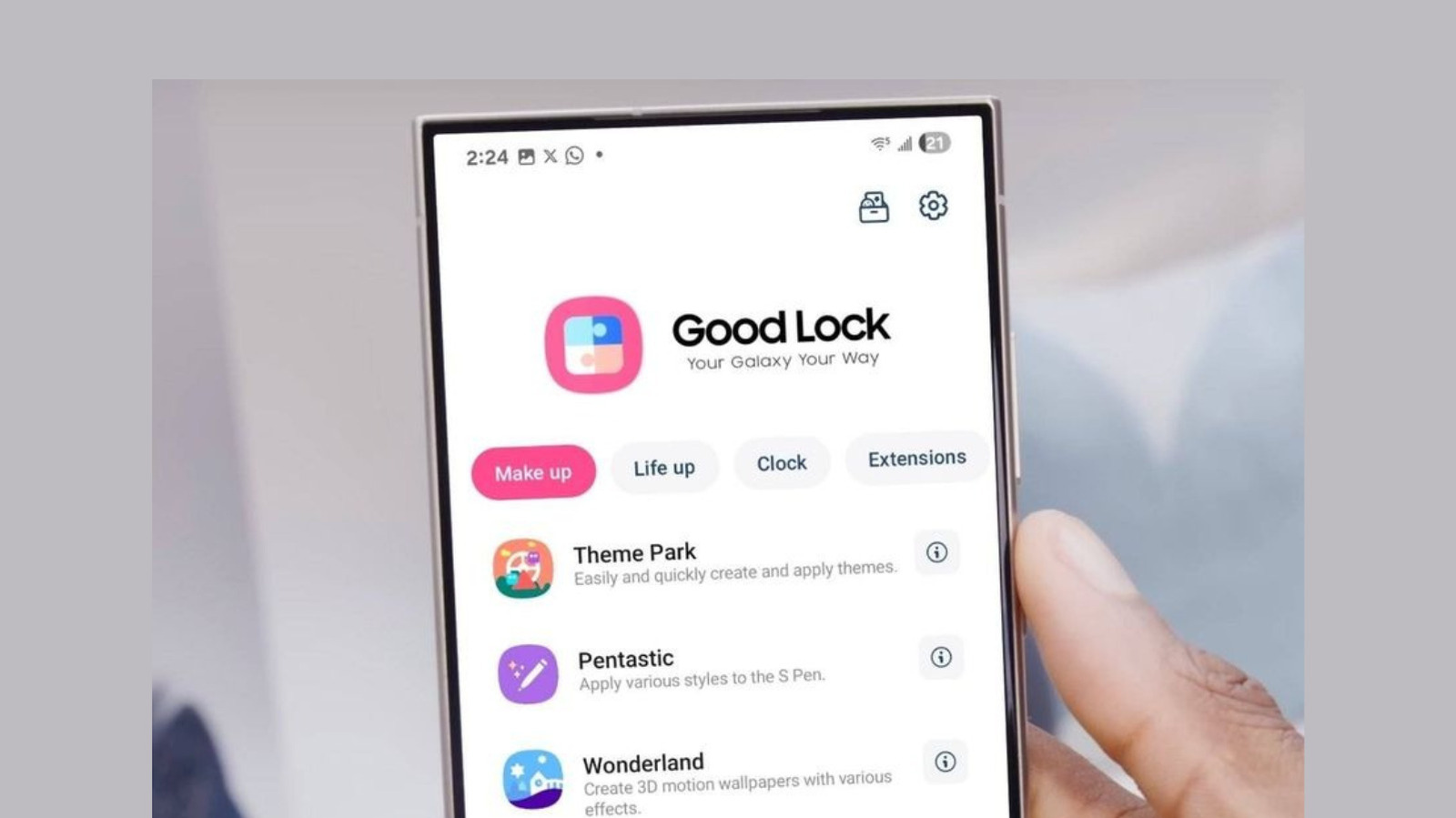 Vous pouvez personnaliser votre téléphone Galaxy avec l'application Good Lock de Samsung - voici comment