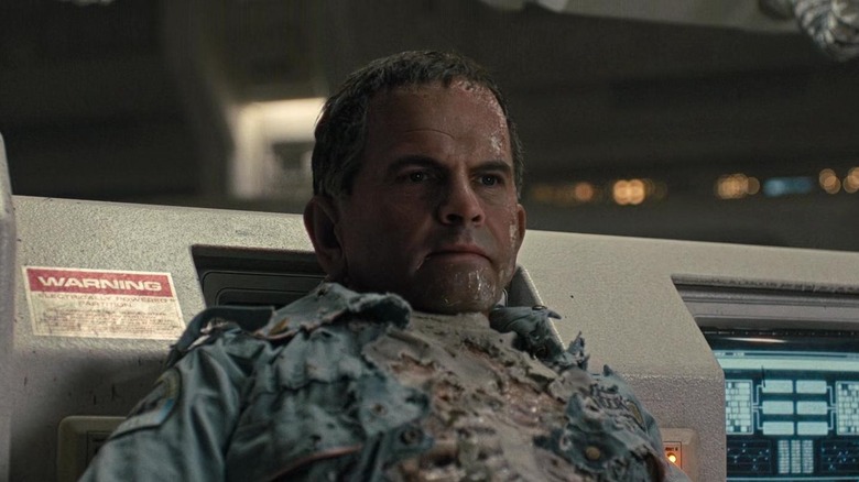 Une reconstitution numérique de Ian Holm dans le rôle de l'être synthétique Rook dans Alien : Romulus