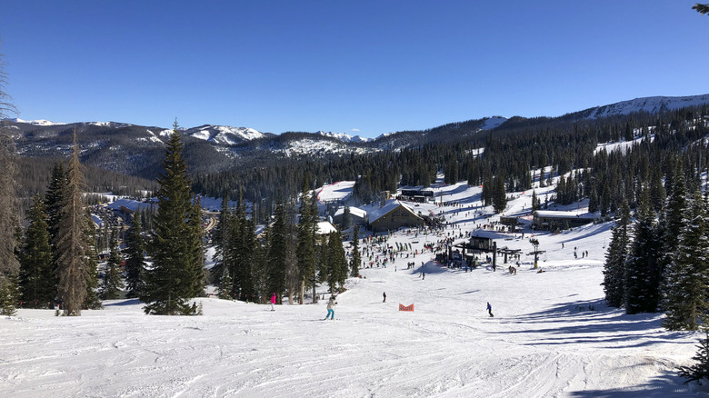 Ski de ski de Wolf Creek près de Pagosa Springs, Colorado