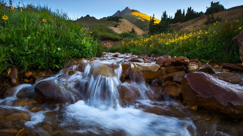 Cascade à ressort près de Pagosa Springs, Colorado