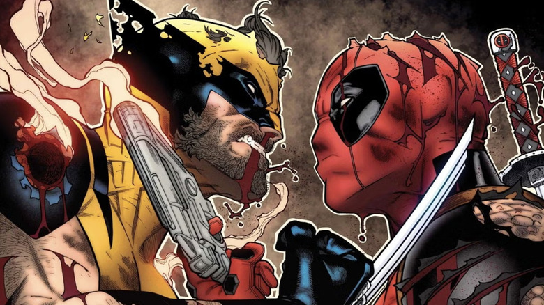 Wolverine et Deadpool sur les visages des autres dans les bandes dessinées de Marvel