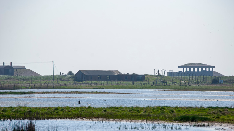 Une pagode militaire abandonnée à Orford Ness.