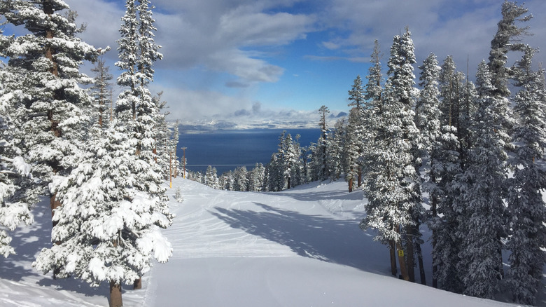 Neige nue au céleste Mountain Resort, Tahoe