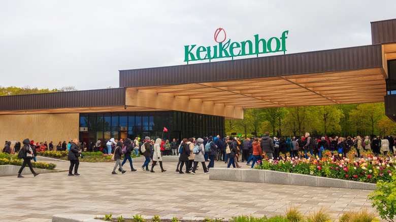 Entrée dans les jardins Keukenhof