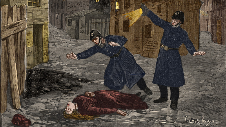 1891 Illustration de Jack the Ripper Crime Scene