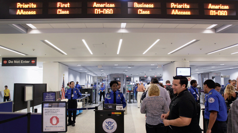 Vide TSA pré-vérifiez-en à l'aéroport