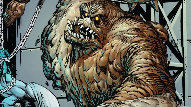 Clayface dans une page de bandes dessinées DC