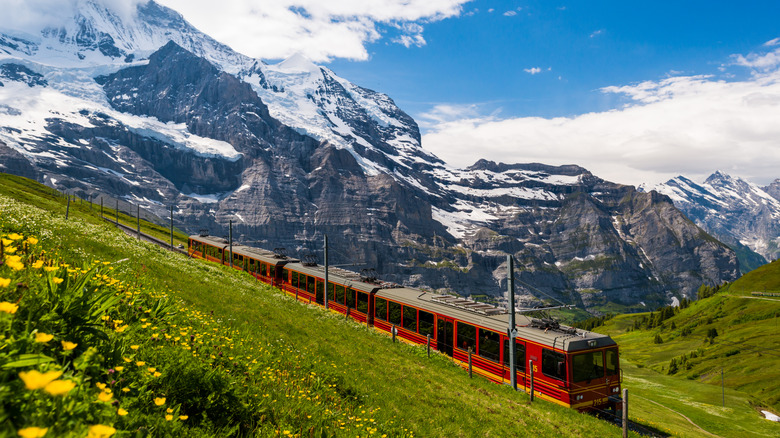 Train à travers Berner Oberland