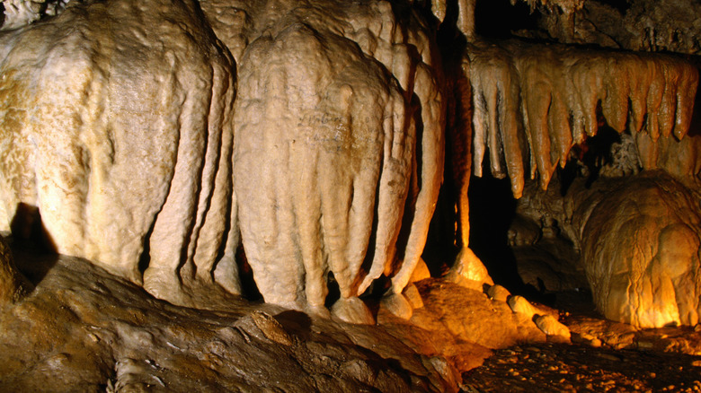 À l'intérieur d'une salle de marbre à l'Oregon Caves National Monument