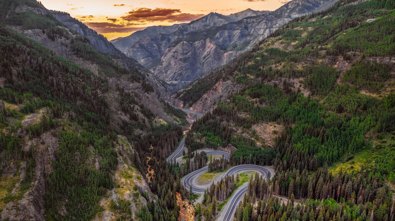 Une vue panoramique de la route du million de dollars