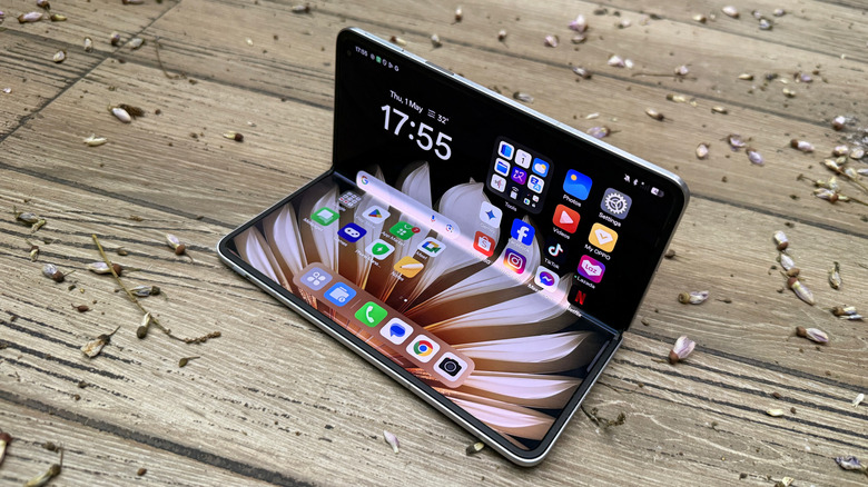 Écran d'accueil d'Oppo trouver N5.