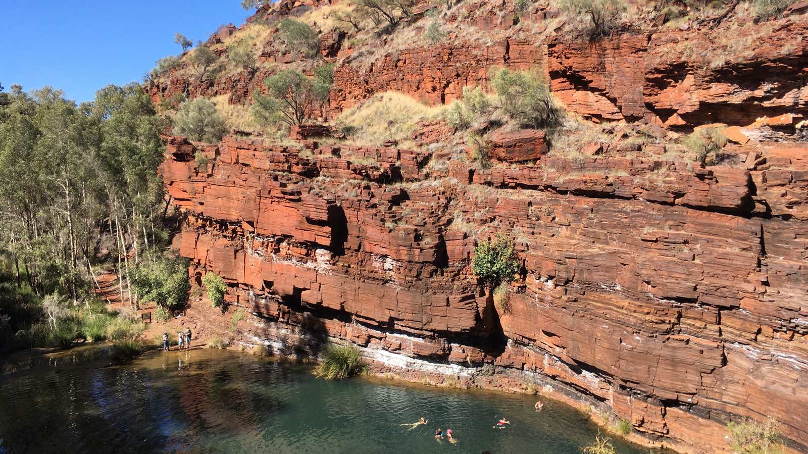 Un trou de baignade naturel bien-aimé se cache de l'autre côté du réservoir des deux boutons du Colorado