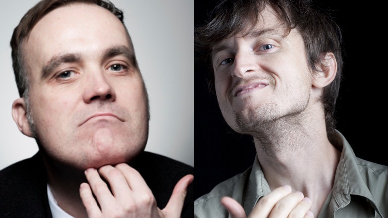 Deux hommes faisant le film mental européen