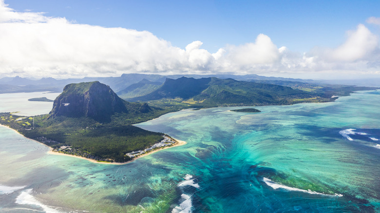 Photographie aérienne de Maurice