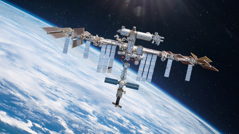 Rendu numérique de la Station spatiale internationale