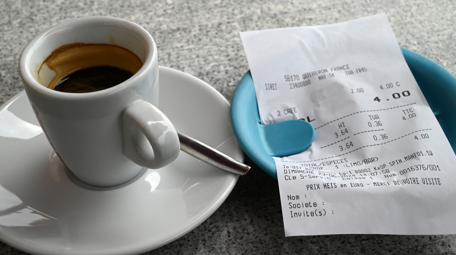 Voici ce que cela signifie si votre reçu en France a «ht» dessus