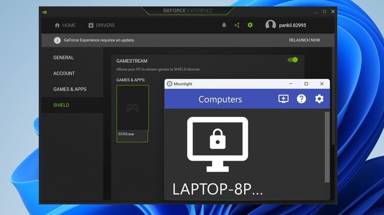 Applications Moonlight et Nvidia GeForce sur PC
