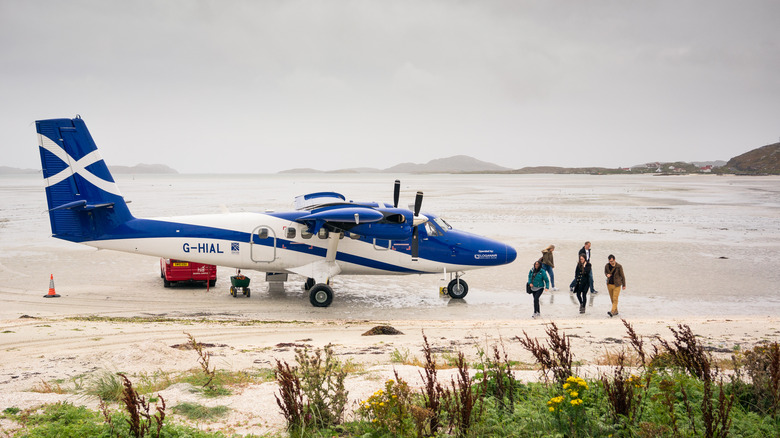 Avion débarqué à l'aéroport de Barra