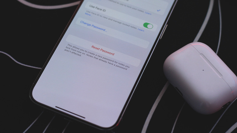 Réinitialisation du mot de passe Apple Notes sur un iPhone